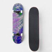 Vet Levendige Kleurrijke Funky Trippy Fractal Spir Persoonlijk Skateboard (Voorkant)
