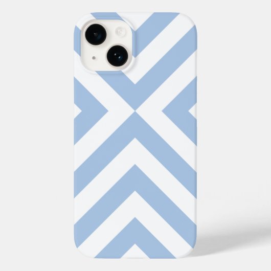 Vet lichtblauw en witte kleurstoffen Case-Mate iPhone case (Achterkant)