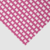 Vet lichtroze en witte Funky Retro Tissuepapier (Detail)