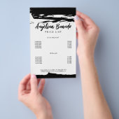 Vet lijnvak zwart/witprijslijst brochure (Hand)