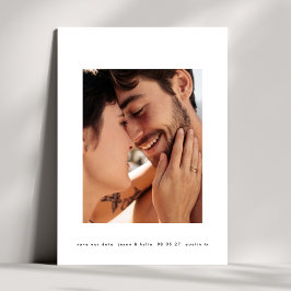 Vet lijst Eenvoudige Minimale Tekst 2 Foto Save The Date