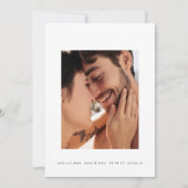 Vet lijst Eenvoudige Minimale Tekst 2 Foto Save The Date (Voorkant)