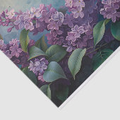 Vet Lila Bloemen Olieverfschilderij Decoupage Tissuepapier (Detail)