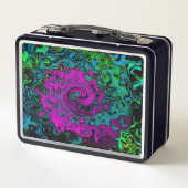 Vet magenta abstract groovy vloeibare kunst wervel (Achterkant)
