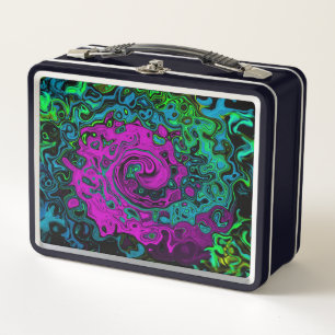 Vet magenta abstract groovy vloeibare kunst wervel