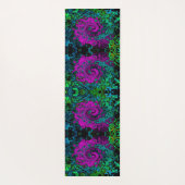 Vet magenta Abstracte roovy Vloeibare kunstwervelk Yogamat (Achterkant)