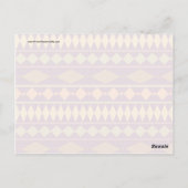 Vet Magenta Rust Tribal Geometrisch Patroon Briefkaart (Achterkant)