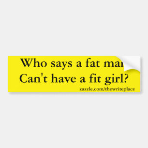 vet man grappig bumpersticker