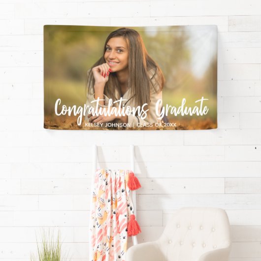 Vet manuscript Gefeliciteerd Afstuderen Foto Parti Spandoek (Insitu)