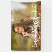 Vet manuscript Gefeliciteerd Afstuderen Foto Parti Spandoek (Verticaal)