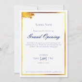 Vet marineblauw goud veelzijdig boutique event kaart (Voorkant)