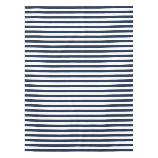 Vet marineslauw en witte stripper tafelkleed (Voorkant)