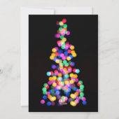 Vet Matig Blurred kerstboomverlichting Feestdagenkaart (Achterkant)