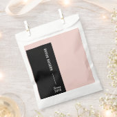 Vet Matig Blush Black Colour Block Business Bedankzakje (Geknipt)