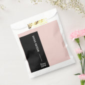 Vet Matig Blush Black Colour Block Business Bedankzakje (Gezegeld)