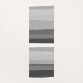 Vet Matig Eenvoudige Stripes zwart-wit Yogamat (Achterkant)