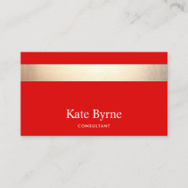 Vet Matig Rood Goud Striped Visitekaartje