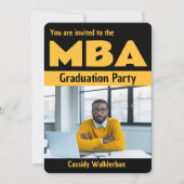 Vet MBA Foto Afstuderen Uitnodiging (Voorkant)