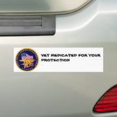 VET MED BUMPERSTICKER (Op auto)