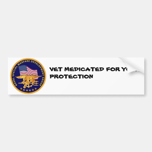 VET MED BUMPERSTICKER (Voorkant)