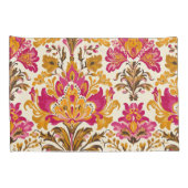 Vet Mediterraan Barok Bloemenpatroon Kussensloop (Achterkant-Rechts)