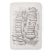 VET: MERRY CHRISTMAS-ILLUSTRATIE BADMAT (Voorkant Verticaal)