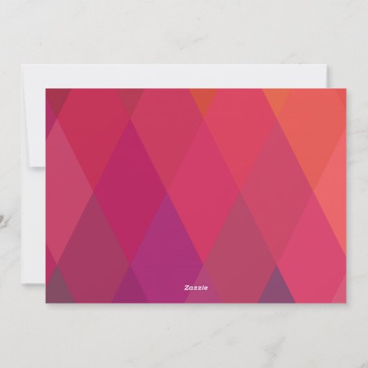 Vet Merry en Bright Geometrische foto Feestdagenkaart (Achterkant)