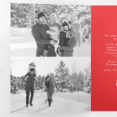 Vet Merry en heldere foto Drieluik Wenskaart (Binnenzijde eerst)