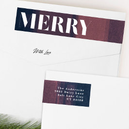 Vet Merry Navy Chalk Holiday Retouradres label