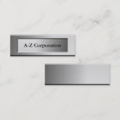 Vet Metaal Kijk Naam Bord Visitekaartjes (Voorkant / Achterkant)