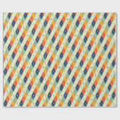 Vet Mid-Century Diamonds Wrapping Paper Cadeaupapier (Vlak)