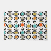 Vet midden midden moderne Abstracte cirkels Deurmat (Voorkant)