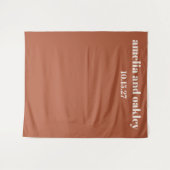 Vet Minimaal Roest Herfst Aangepaste Bruiloft Acht Wandkleed (Voorkant (horizontaal))