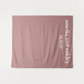 Vet minimaal stoffig Roos aangepaste bruiloft acht Wandkleed (Voorkant (horizontaal))