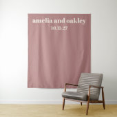 Vet minimaal stoffig Roos aangepaste bruiloft acht Wandkleed (In situ)