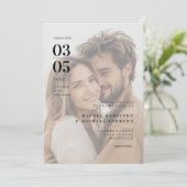 Vet, Minimaal, Trending, Foto, Huwelijk Kaart (Staand voorkant)