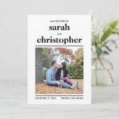 Vet Minimalist Bewaar de datum Kaart (Staand voorkant)