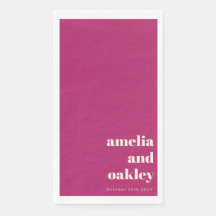 Vet Minimalistisch Berry Retro Aangepaste Bruiloft