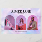 Vet minimalistisch boetiek, Salon foto holografisc Flyer (Voorkant)