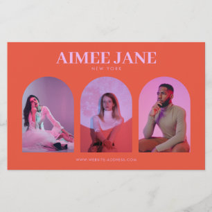 Vet minimalistisch boetiek, Salon Photo Trio Sinaa Flyer