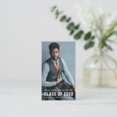 Vet minimalistisch foto-Afstuderen Visitekaartje (Staand voorkant)