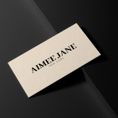 Vet Minimalistisch Luxe Boetiek Donker Ivoor Visitekaartje