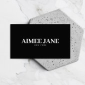 Vet Minimalistisch Luxe Boetiek Zwart/Wit Visitekaartje