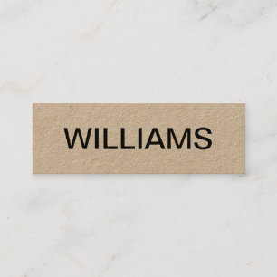 Vet minimalistisch modern visitekaartje