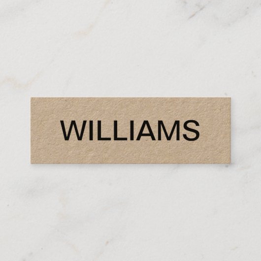 Vet minimalistisch modern visitekaartje (Voorkant)