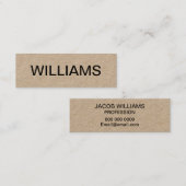 Vet minimalistisch modern visitekaartje (Voorkant / Achterkant)