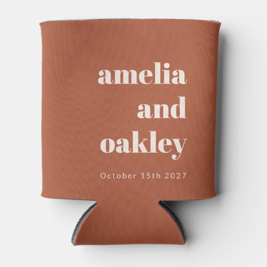 Vet Minimalistisch Roest Herfst Retro Custom Bruil Blikjeskoeler (Voorkant)