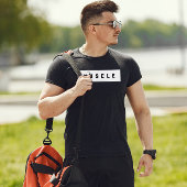 Vet minimalistisch spier T-shirt