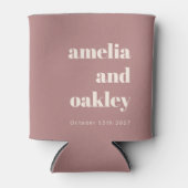 Vet minimalistisch stoffig Roos retro aangepaste b Blikjeskoeler (Voorkant)