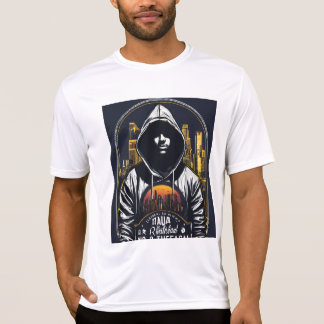 Vet & minimalistisch wit print half T-shirt